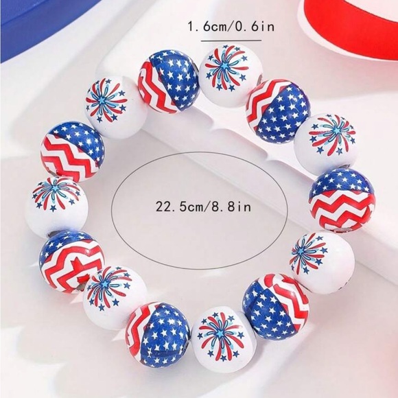 🇺🇸 Set of 6 Random American Made Bracelets for July 4th Celebrations - Picture 5 of 10